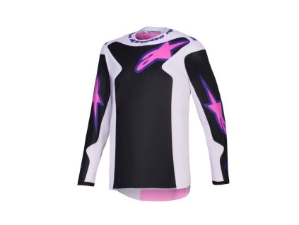 Dres FLUID GRID, ALPINESTARS (černá/světle šedá/fialová) 2026 (Velikost S)