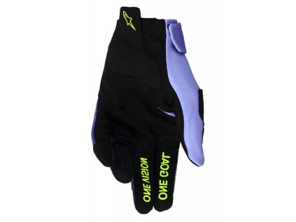 Rukavice RADAR, ALPINESTARS (fialová/žlutá fluo) 2026 (Velikost S)