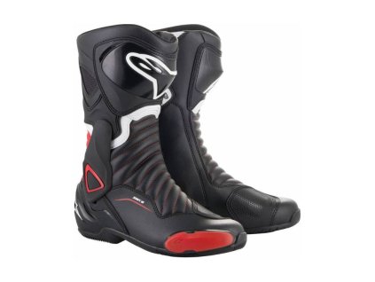 Boty S-MX 6, ALPINESTARS (černé/červené) 2024