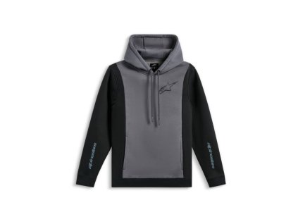 Mikina IGNITE HOODIE, ALPINESTARS (šedá/černá) (Velikost S)