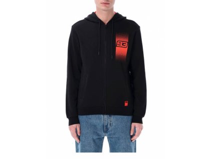 Mikina na zip Marc Marquez 93, (černá, červená) (Velikost M)