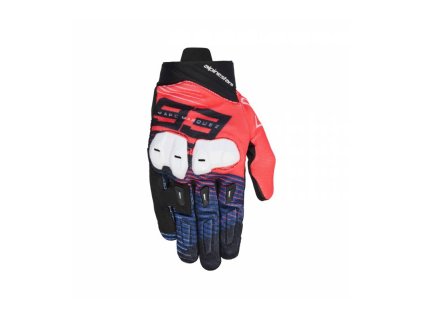 rukavice sp x 1 mm93 kolekce alpinestars cervena fluo modra cerna bila 2026