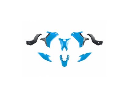 sada plastu yamaha tenere rtech svetle modra cerna 5 dilu