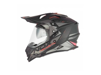 Přilba N312 TRACK, NOX (černá matná, červená) 2026 (Velikost XS)