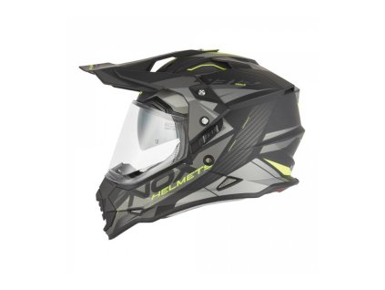 Přilba N312 TRACK, NOX (černá matná, žlutá fluo) 2026 (Velikost XS)