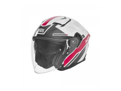 Přilba N130 EKTO, NOX (bílá, růžová) 2026 (Velikost XS)