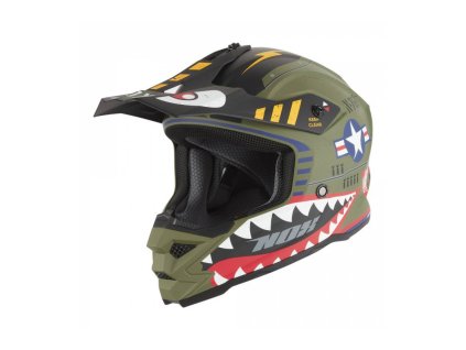 Přilba N761 FLY FIGHTER, NOX, dětská (khaki, více bar.) 2026 (Velikost S (obvod 47 - 48 cm))