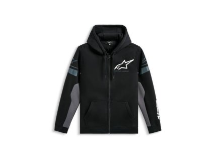 Mikina ESEMEX HOODIE, ALPINESTARS (černá/šedá) (Velikost S)