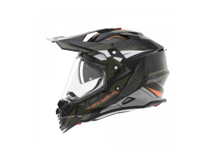 Přilba N312 TRACK, NOX (khaki, oranžová) 2026 (Velikost XS)