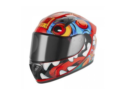 Přilba N731 SCRAPPY, NOX, dětská (červená, více bar.) 2026 (Velikost S (obvod 47 - 48 cm))