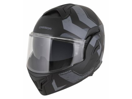 Přilba MultiFlip Korp, CASSIDA (černá matná/tmavě šedá/šedá) 2026 (Velikost XS)