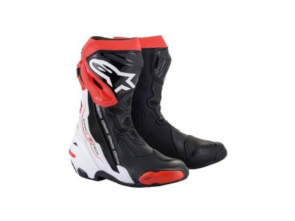 Boty SUPERTECH R, ALPINESTARS (černá/bílá/červená)