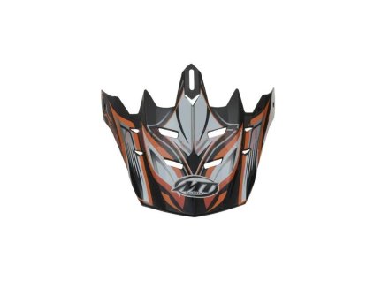 Kšilt pro přilby MX-1/MX-2 Technical, MT - Španělsko (oranžová/černá/bílá/šedá)
