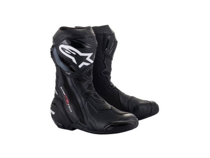 Boty SUPERTECH R VENTED, ALPINESTARS (černá, perforovaná obšívka) 2025