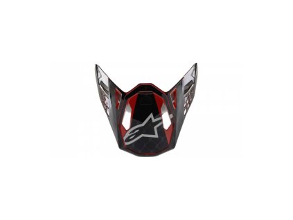 Kšilt pro přilby SUPERTECH S-M10 2020 limitovaná edice SX SAN DIEGO, ALPINESTARS (černá/šedá/červená, verze ECE 22.05)