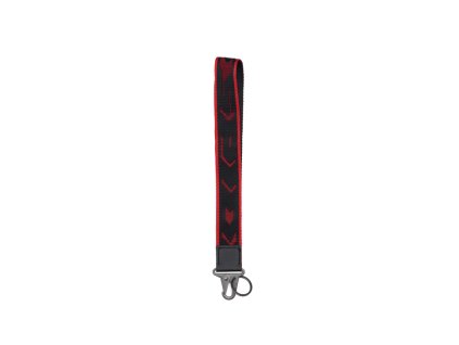 Klíčenka KEY HOLDER SHORT, SPIDI (černá/červená)