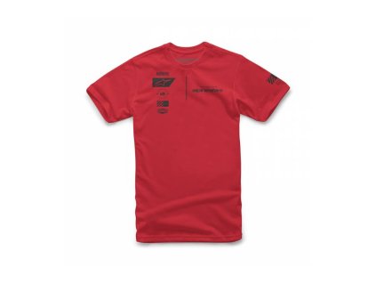 Triko POSITION TEE, ALPINESTARS (červená)