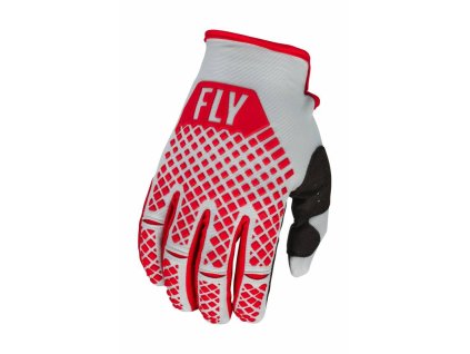 Rukavice KINETIC, FLY RACING - USA 2023 (červená/šedá)