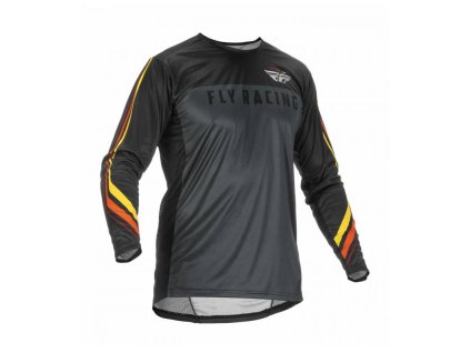 Dres LITE, FLY RACING - USA 2022 (metal/červená/žlutá)
