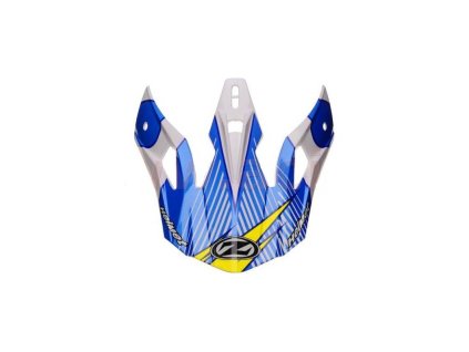 Kšilt pro přilby X1.9 a X1.9D, ZED (bílá/modrá/žlutá fluo/černá)