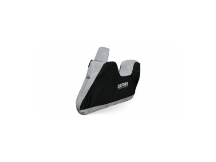 Plachta na motorku Aquatex Highscreen Scooter provedení pro vysoké plexi, OXFORD (černá/stříbrná, uni velikost)