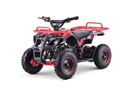 106419 detska stvorkolka minihummer 1000w deluxe lithium cervena