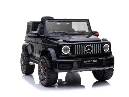 110907 elektricke auticko mercedes g cierne jednomiestne sedadlo 12v bateria 2 4 ghz do 2x motor usb sd karta orginal licencia