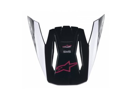 Kšilt pro přilby S-M5 COMPASS, ALPINESTARS (černá/růžová, verze ECE 22.05)