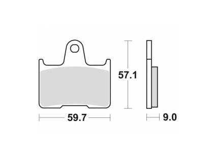 Brzdové destičky, BRAKING (semi-metalická směs SM1) 2 ks v balení