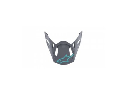 Kšilt pro přilby SUPERTECH S-M8 RADIUM, ALPINESTARS (šedá/tyrkysová matná)