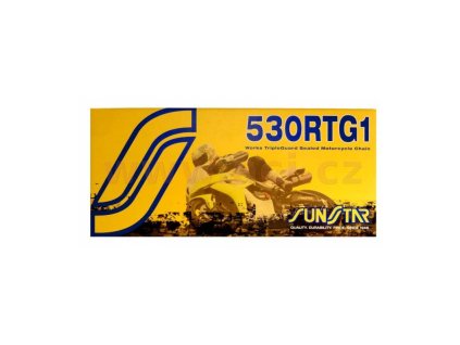 řetěz 530RTG1, SUNSTAR (x-kroužek, barva zlatá, 112 článků)