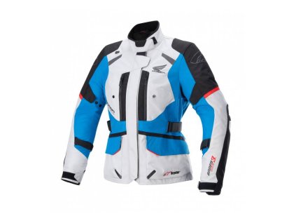Bunda STELLA ANDES DRYSTAR HONDA kolekce, TECH-AIR 5 kompatibilní, ALPINESTARS, dámská (světle šedá/černá/modrá/červená) 2025