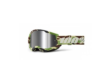 STRATA 2 NEW, brýle 100% War Camo, čiré plexi