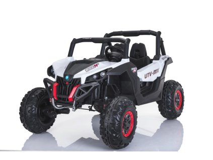 144000 elektricke auticko new rsx biele pohon 4x4 2x 12v eva kolesa siroke dvojmiestne sedadlo kluc na startovanie 2 4 ghz do 4x motor dvojmiestne usb sd karta