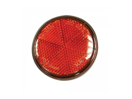 Odrazka zadní pro umístění na zástěrku/blatník, OXFORD (červená)