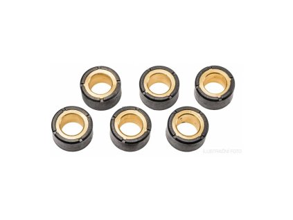Válečky variátoru (průměr 16 x 13 mm), váha 7,5 g, Athena (sada 6 ks)