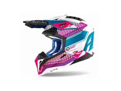 Přilba AVIATOR 3.0 Wave, AIROH (růžová/chrom) 2022
