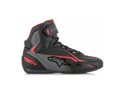 Boty FASTER-3, ALPINESTARS (černé/šedé/červené) 2024