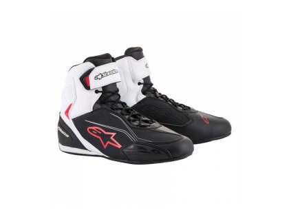 Boty FASTER-3, ALPINESTARS (černé/bílé/červené) 2024