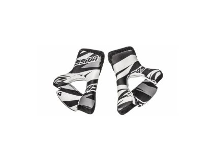 Lícnice interieru pro přilby Cross Pro 2, CASSIDA (černá/bílá/šedá)