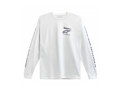 Triko AUTHENTICATED TEE, ALPINESTARS (bílá/černá)