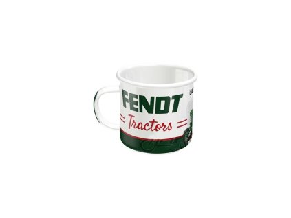 Hrnek ENAMEL FENDT TRACTORS - plecháček