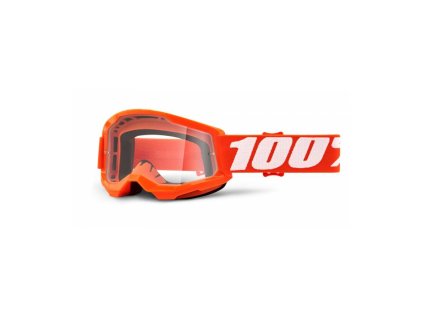 STRATA 2, 100% brýle Orange, čiré plexi, dětské
