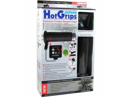Gripy vyhřívané Hotgrips Premium Cruiser, OXFORD (vnitřní průměr 25,4 mm)