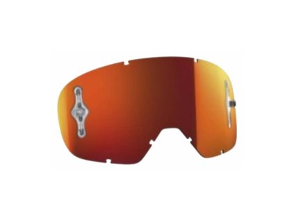 Plexi BUZZ SGL WORKS, SCOTT dětské (oranžový chrom, antifog)