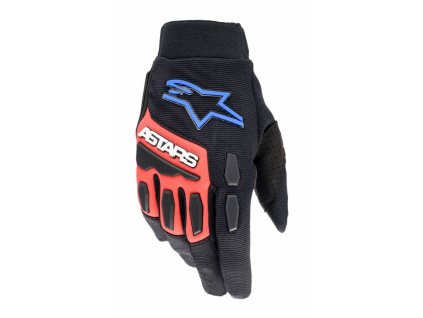Rukavice FULL BORE XT, ALPINESTARS (černá/červená/modrá/bílá) 2026
