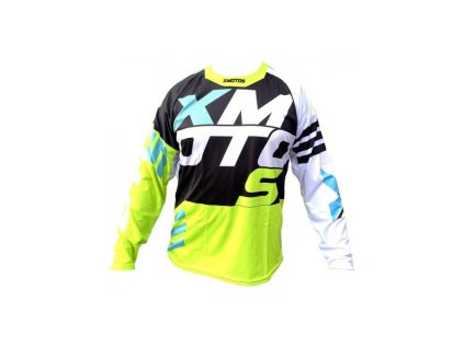 Moto dres XMOTOS pro dospělé (černá/žlutá/zelená/bílá)