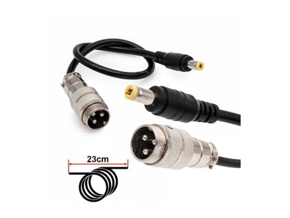 Kabelová redukce GX16 na DC55x21