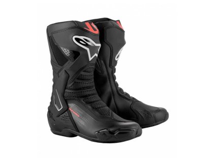 Boty SMX-6 3, ALPINESTARS (černá/červená fluo) 2025