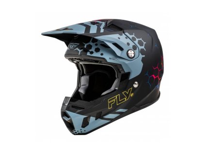 Přilba FORMULA CC TEKTONIC, FLY RACING (černá/šedá)
